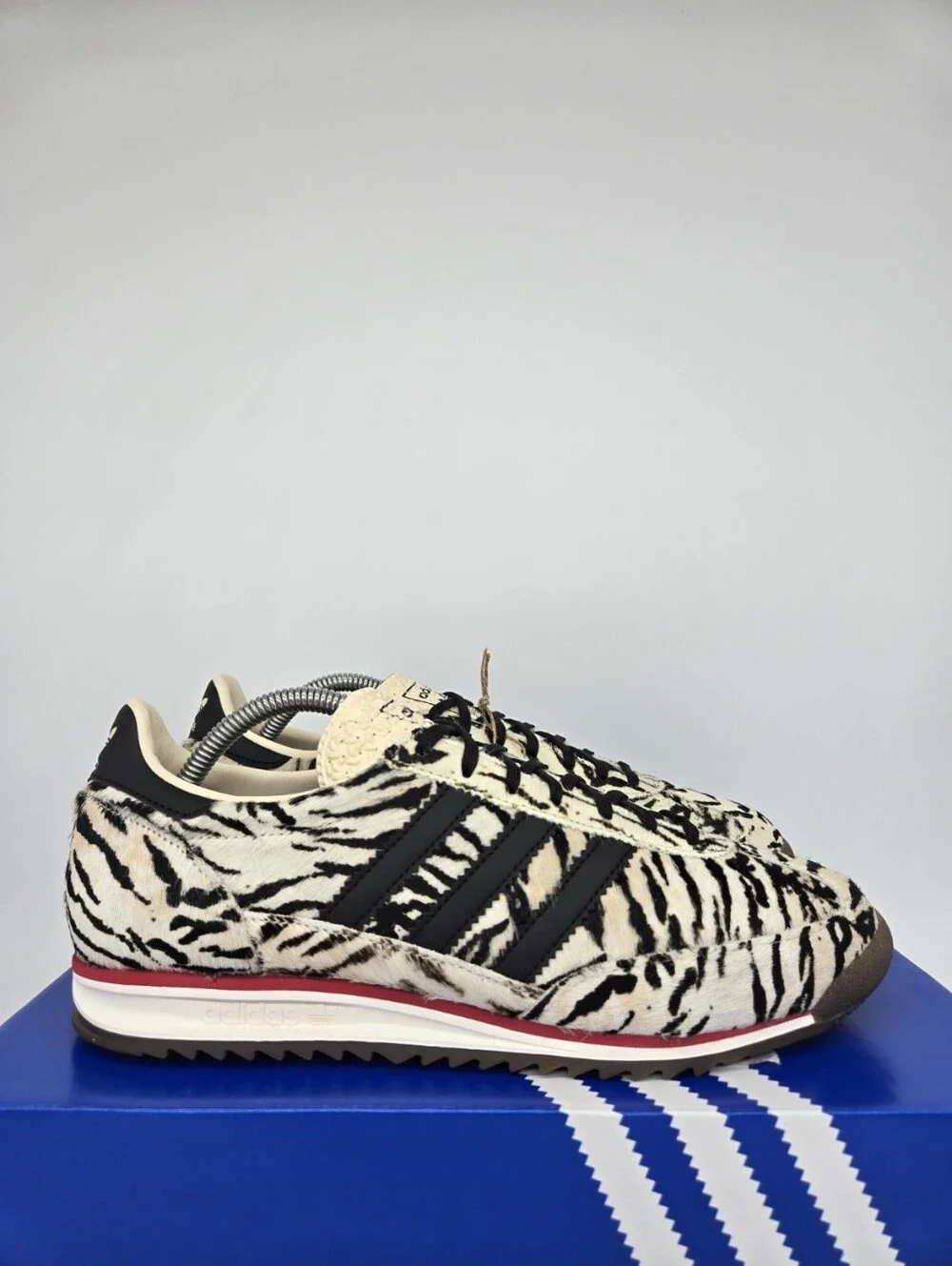 adidas Women's SL 72 OG KH8811 Zebra Print Shoes Size 10.5
